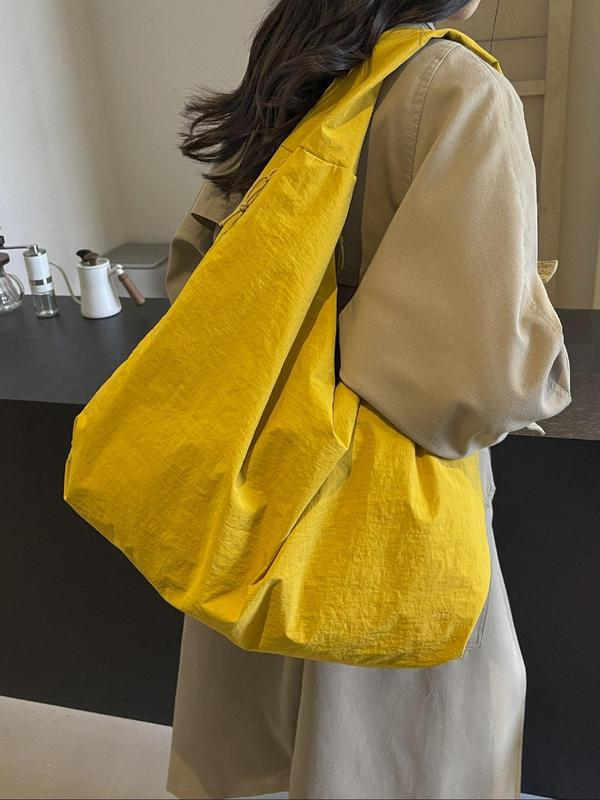 🔥Outing Activity | Daily Commuting 🔥Women's Solid Color Textured Draped Fashion Large Capacity Tote Bag🎒🎁