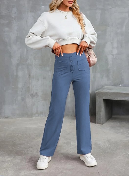 🔥Hot Sale 20000+💷Fan Favorite🔥Women's Casual High Waist Stretch Trousers