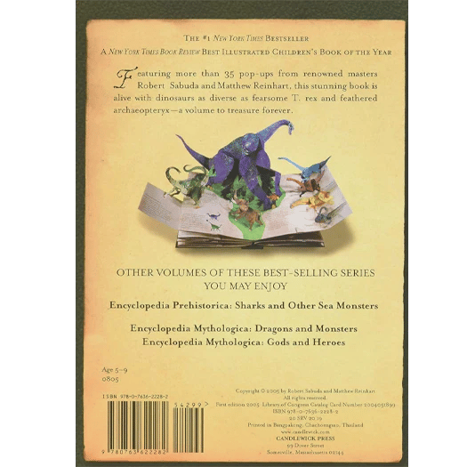 🦖3D Encyclopedia Prehistorica Series🦈Dinosaurs + Sharks & Sea Monsters — Pop-Up Book