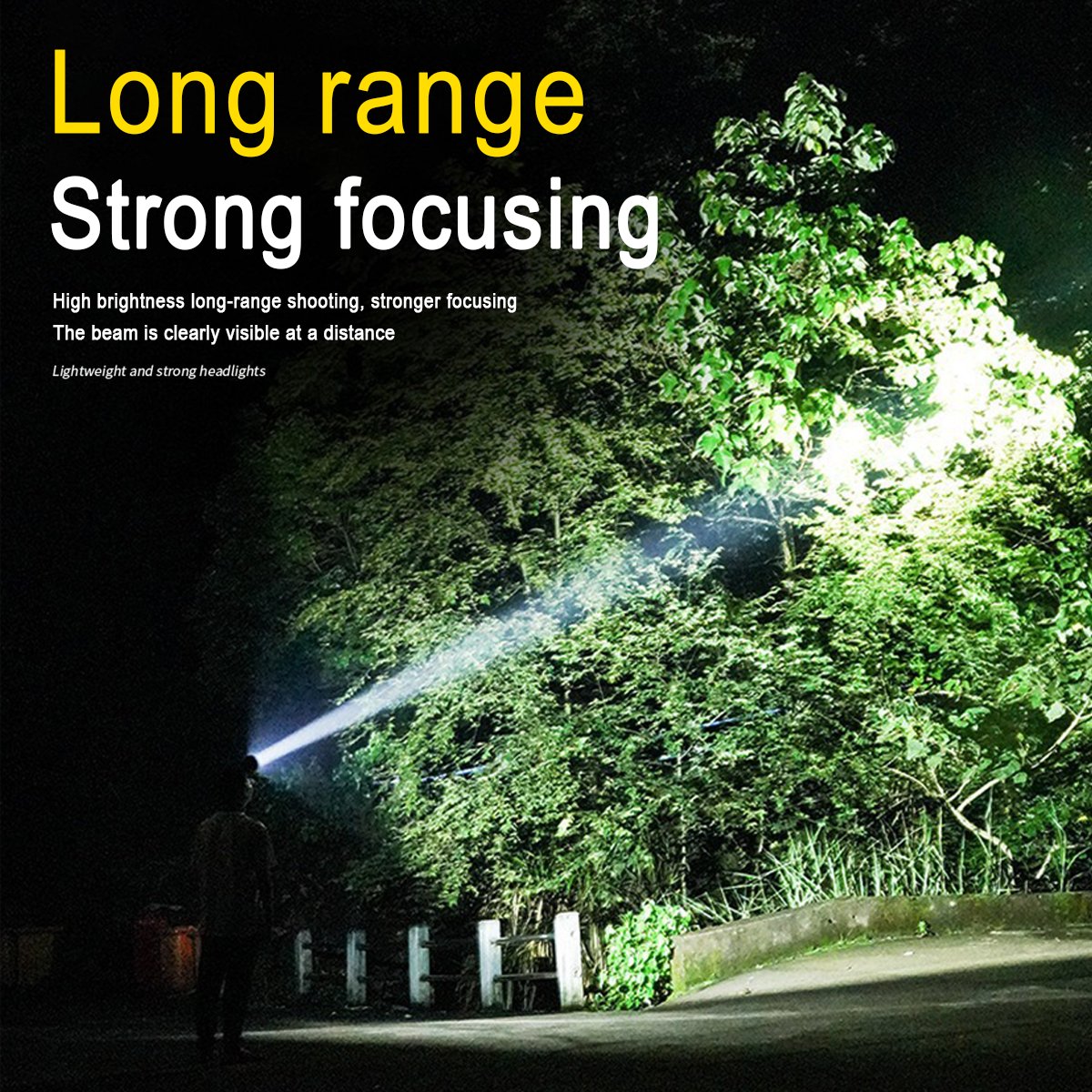 🏆Flash Sale⚡ 50K+ SOLD! Almost Gone-💥White Laser LED Headlamp – 72h Ultra Bright for Outdoors, Powerful Lighting with Rechargeable Lithium Battery