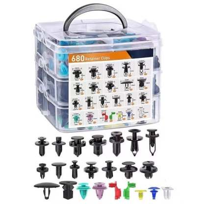 🔥Hot Sale🔩680Pcs Car Retainer Clips & Fastener Remover🧰
