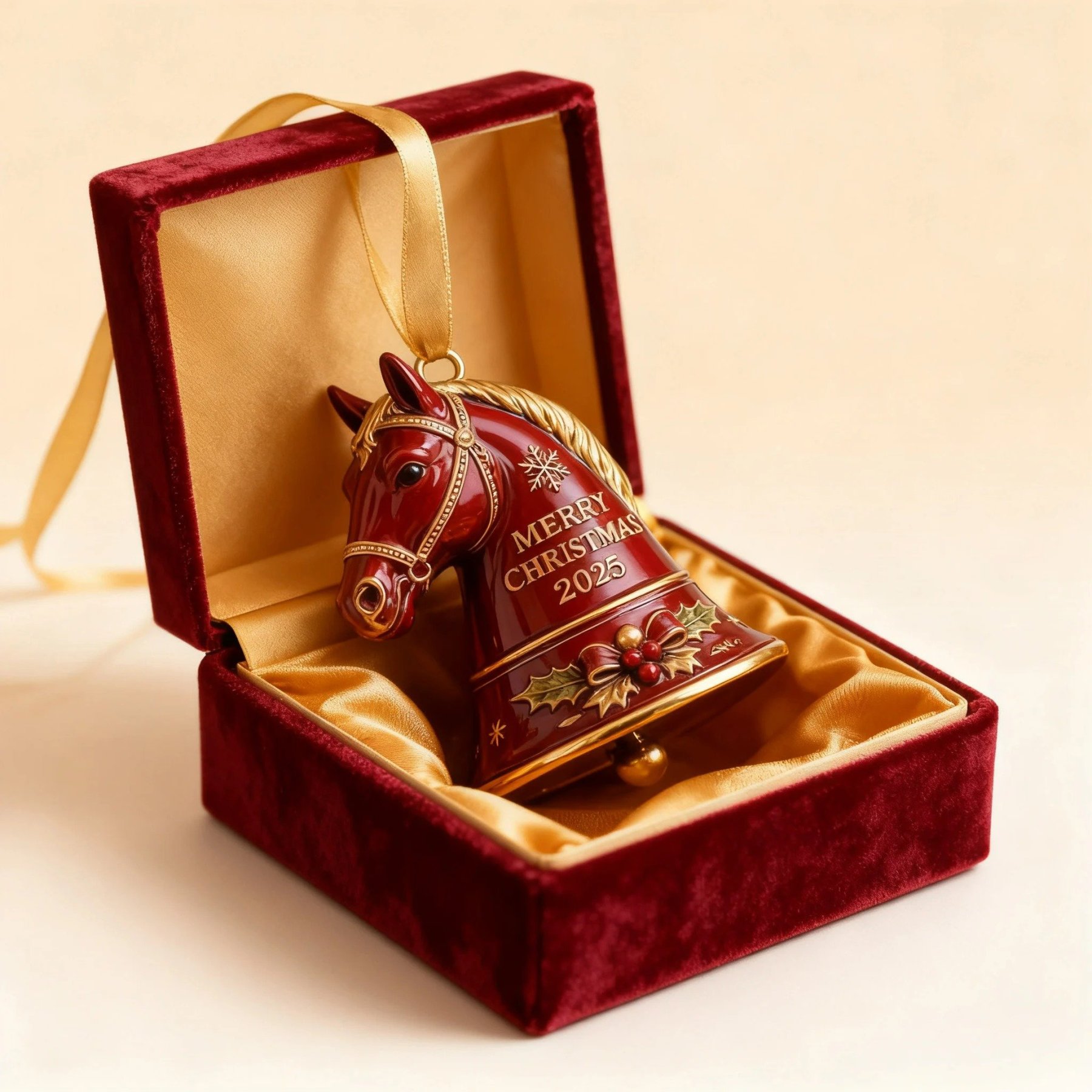 🏆49% OFF - This Week Promotions🎉Handmade Horse Bell Ornament – Merry Christmas 2025🎄