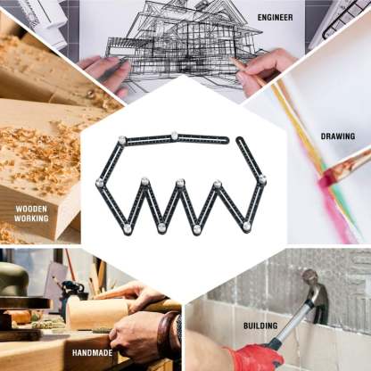 6/12-fold Multi Angle Measuring Ruler