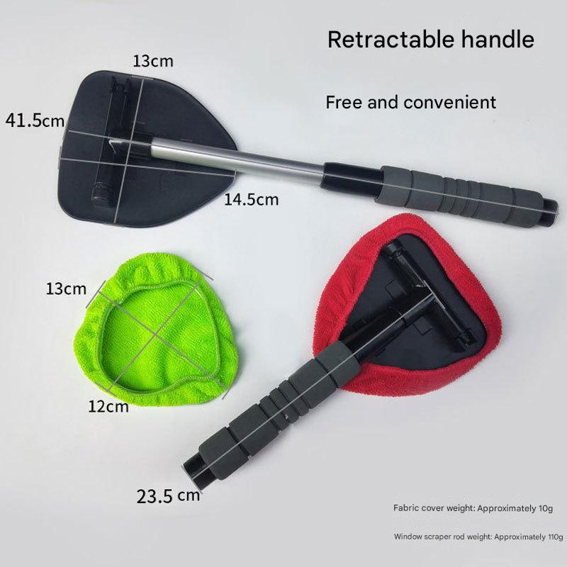 🔥Microfiber Car Windshield Cleaning Tool with Extendable Handle