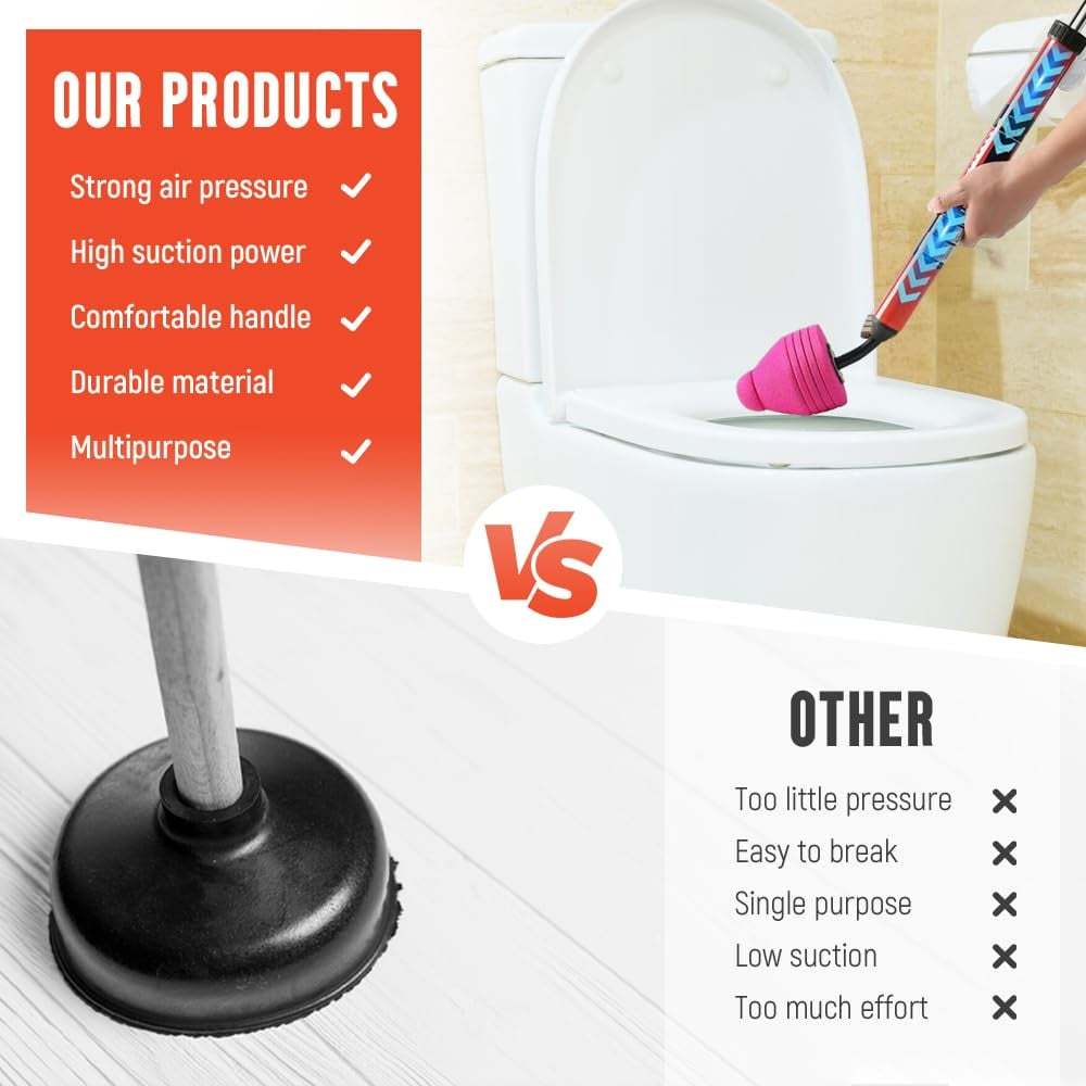 🏆LAST DAY SALE 🔥High Pressure Toilet Unblock a Shot- No Plumber, No Chemicals（30-Day No-Hassle Returns）