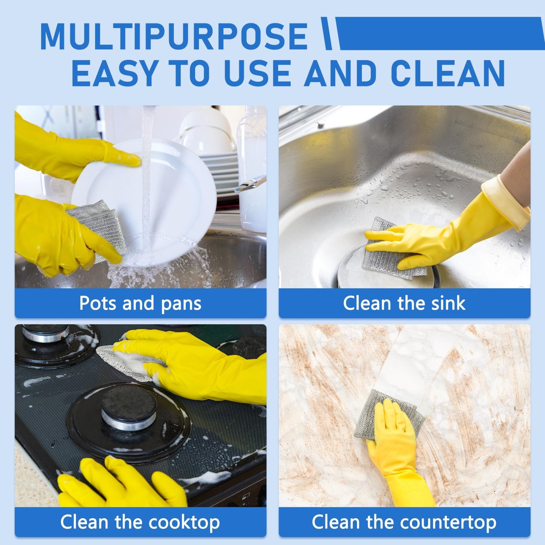 Reusable Diamond Weave Scrubber Cloths – Tough on Stains, Gentle on Surfaces