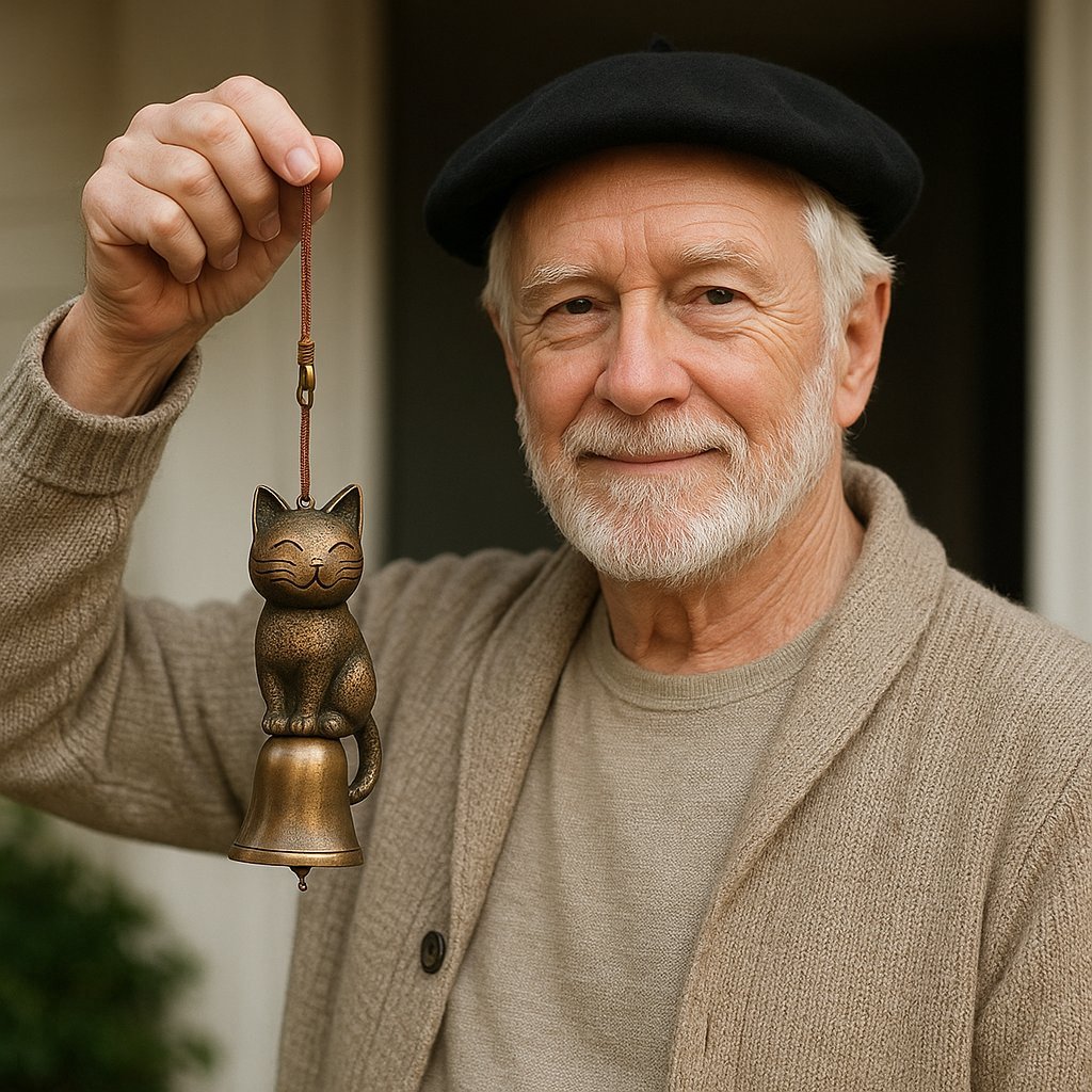 ✨LAST DAY ONLY 49% OFF🔥Handmade Retro Cat Wind Chime