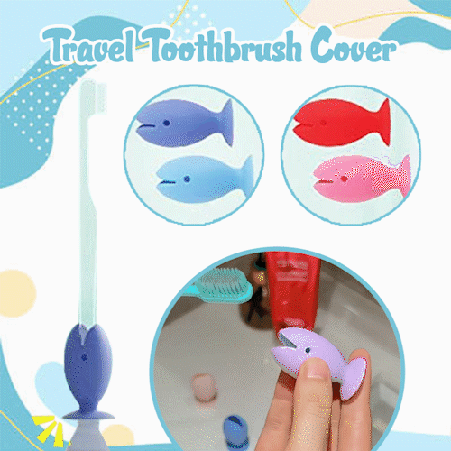 🐟Cute Standing Tooth Brush Cover Cap - buy 5 get 10 NOW(15pcs)