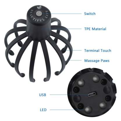 🏆Flash Sale -🐙 Octopus Head Massager-Your head relaxation tool is here!😎