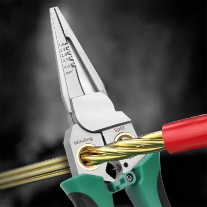8 in 1 Wire Stripper with Voltage Tester, 8 in 1 wire stripping pliers, Multi-function Electric Wire Stripping Tool for Cutting and Pulling Pliers, Electrician Repair Tool