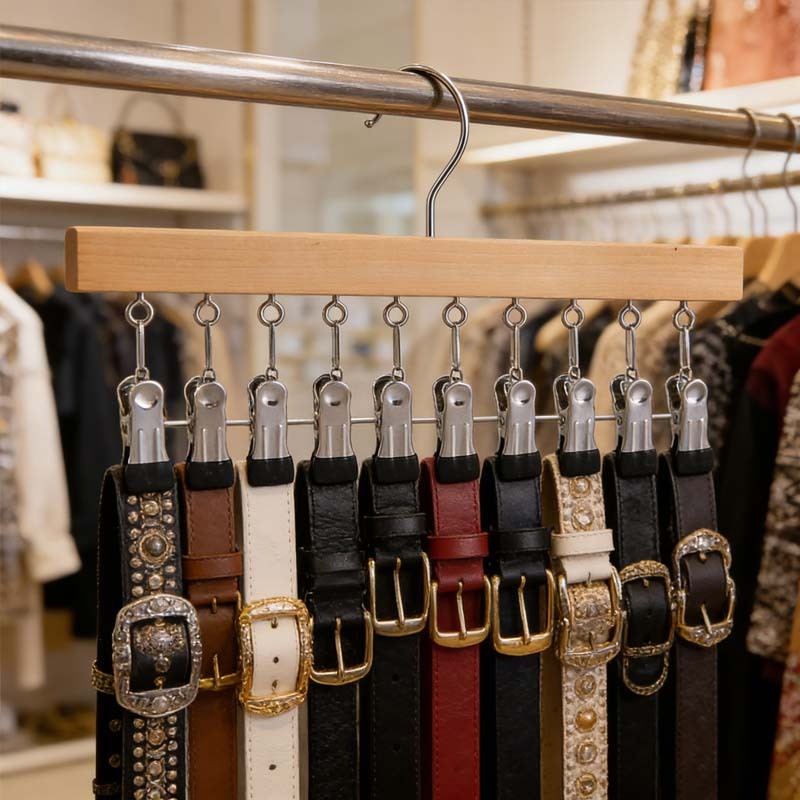 🏆 50K+ SOLD! 🌿✨PureWood Rotating Closet Organizer - Vertical Space Saver & Wrinkle-Free Storage Solution 👖