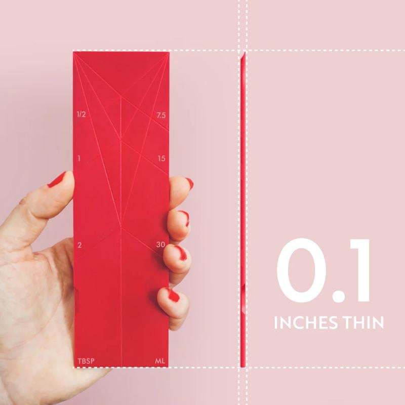 🔥Limited Time Discount-49% Off🔥POLYGONS FLAT 3-IN-1 MEASURING SPOONS SET - 2 Spoons with 6 Different Sizes