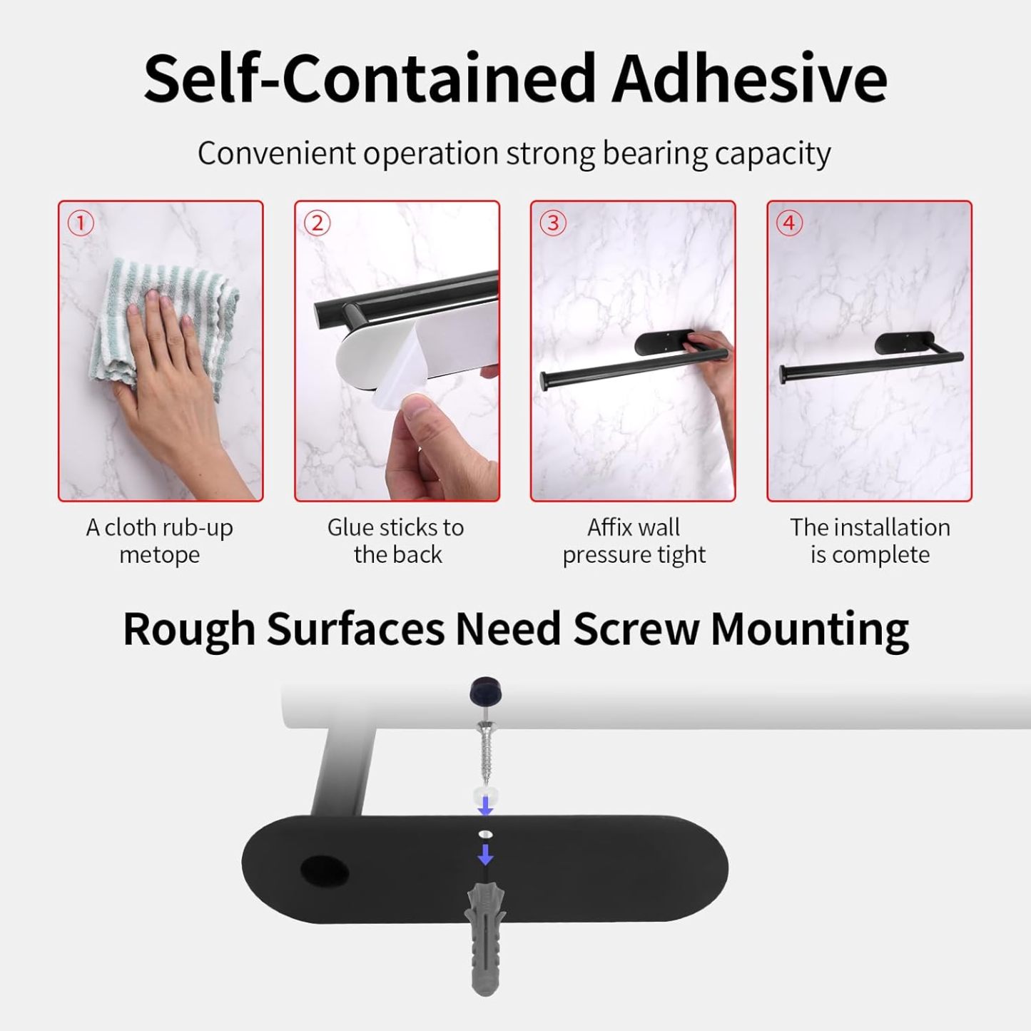 🧻Under Cabinet Paper Towel Holder – Declutter Your Kitchen Counter in Seconds ✨