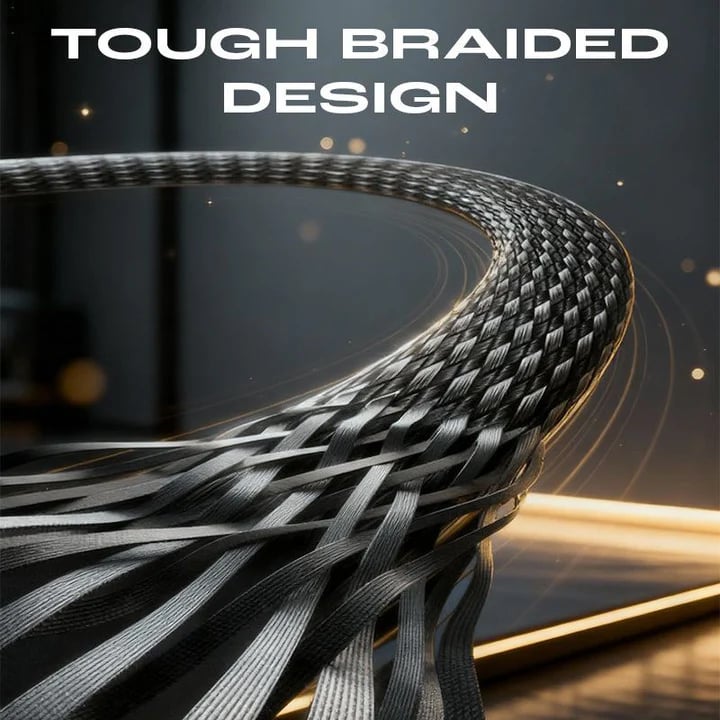 🔥 Last Chance: 49% Off Year-End Sale🔥 2-in-1 Invisible Holder Charger Cable – 240W Fast Charging Cord with Built-In Phone Stand