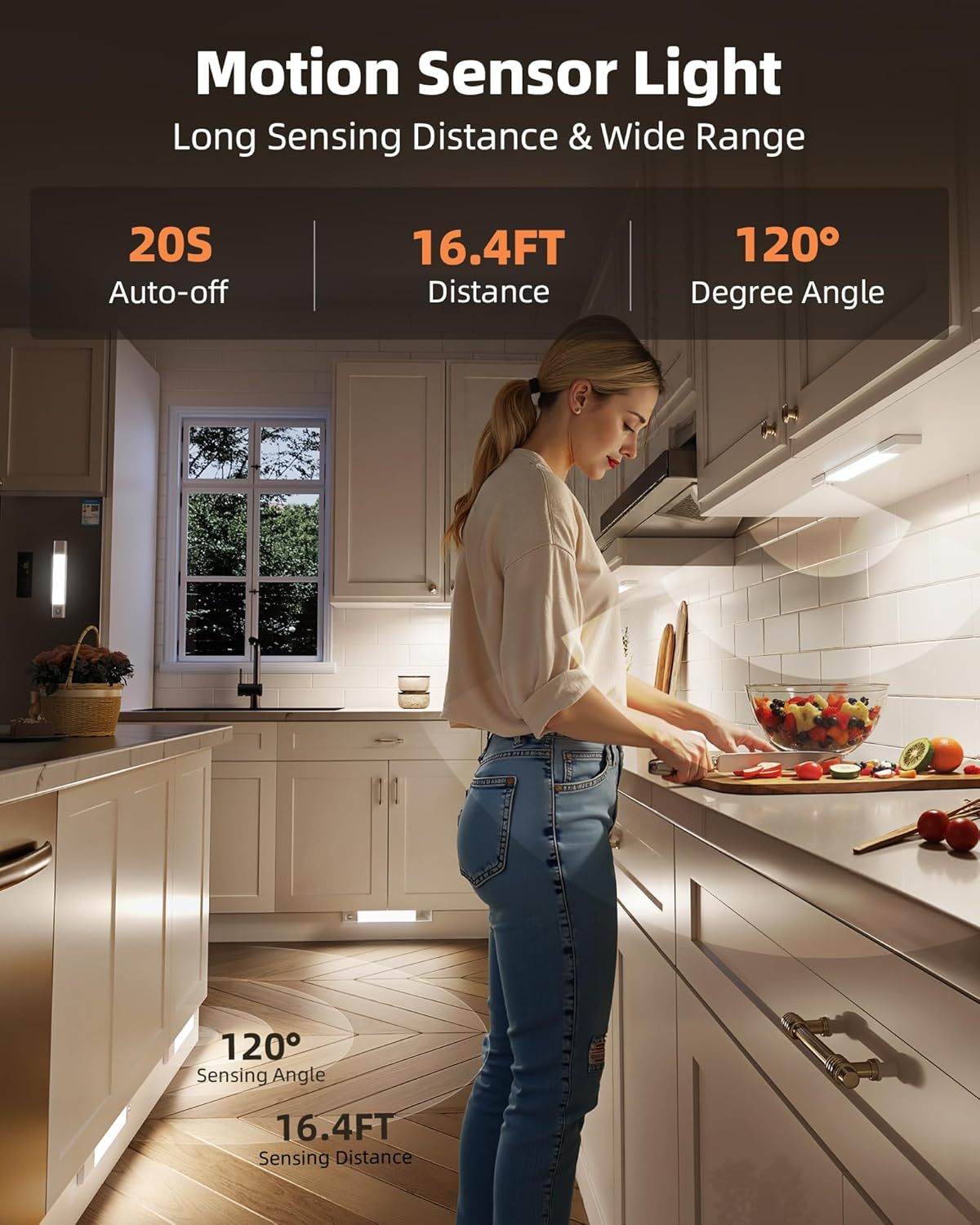 🎁HOT SALE 49% OFF🔥-💡Punch-free Smart Sensor Magnetic Rechargeable LED Lights