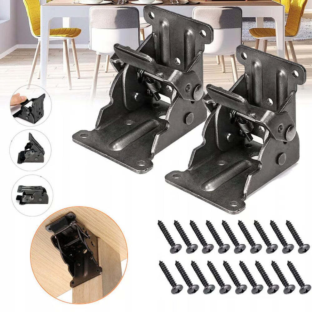 Woyuosn Heavy Duty Folding Brackets with 90° Self-Locking