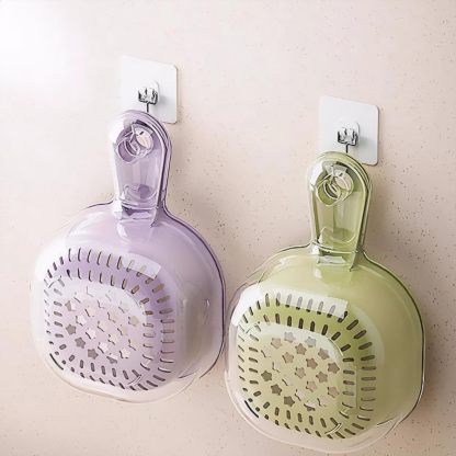 🔥Küche Zweischichtiger Abtropfkorb mit Griff