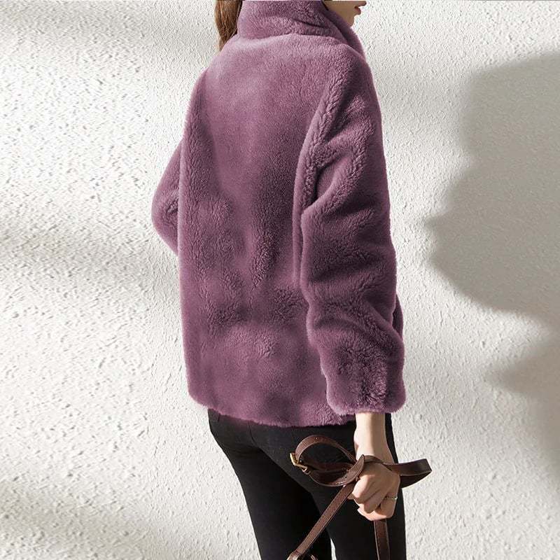 🔥🔥Padded Coat Stand-collar Double-faced Fleece Jacket