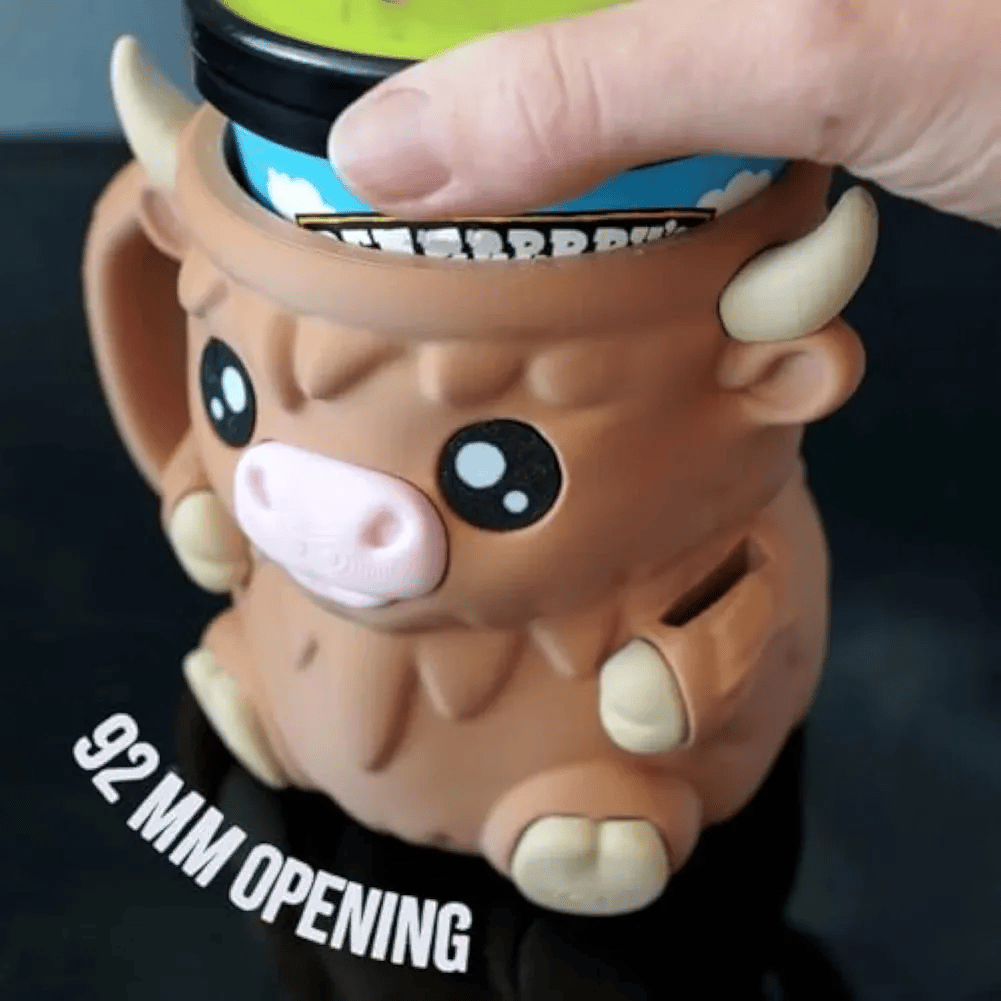 🐮🍨Ferdinand, the Highland Cow Ice Cream Pint Holder（Bring two spoons）🍦🍧