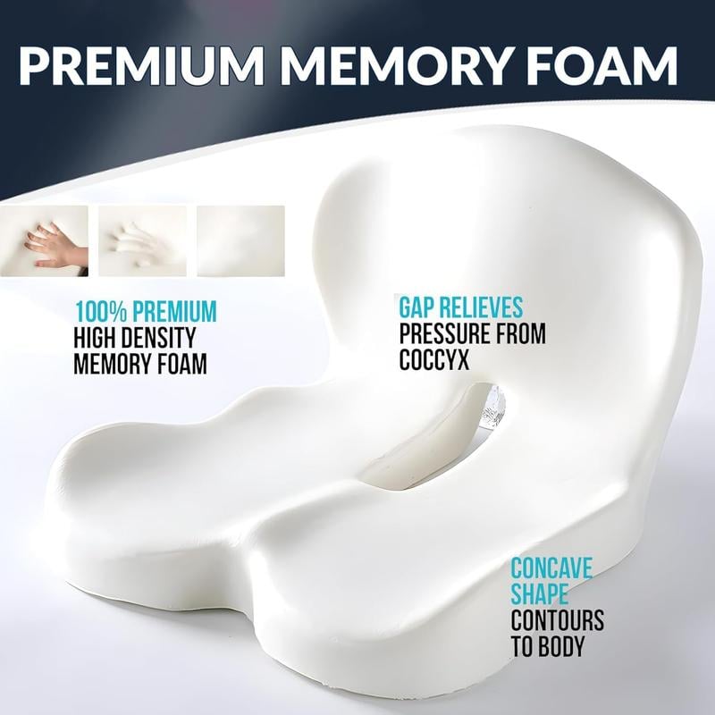 🔥Non-Slip Memory Foam Seat