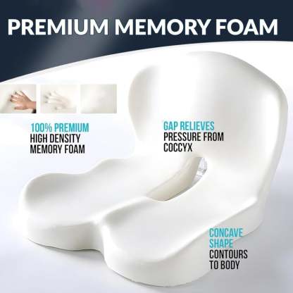 🔥Non-Slip Memory Foam Seat