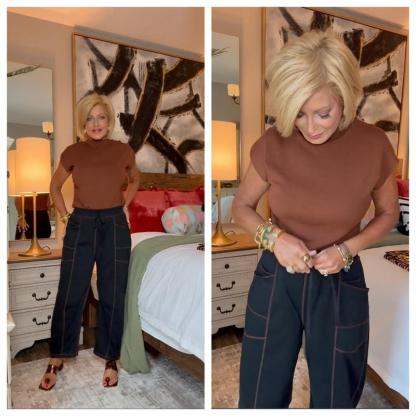 $10 off—this week only!🔥Womens Baggy Barrel Pants Wide Leg Lounge Drawstring Sweatpants with Pockets