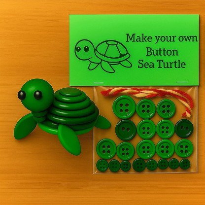 DIY Button Snowman Ornament Kit