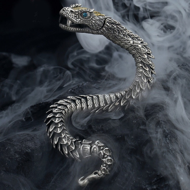 JÖRMUNGANDR - The World Serpent Bracelet | Handcrafted Viking Jewelry