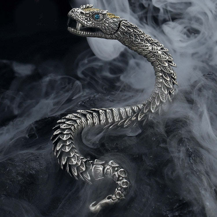 JÖRMUNGANDR - The World Serpent Bracelet | Handcrafted Viking Jewelry
