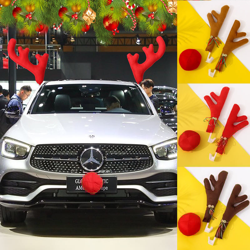 Funny Christmas  Car Antlers Decoration