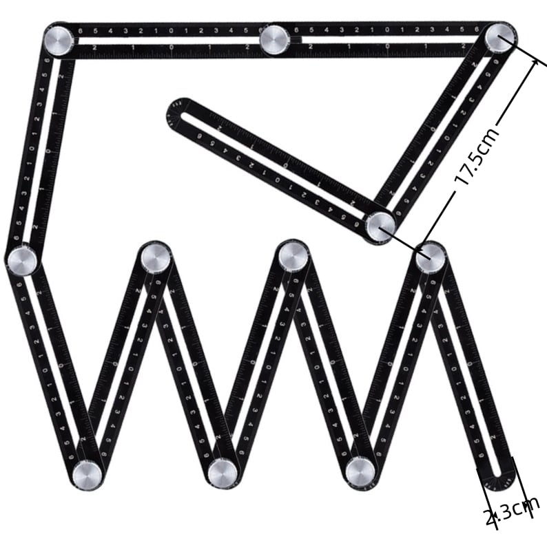 6/12-fold Multi Angle Measuring Ruler