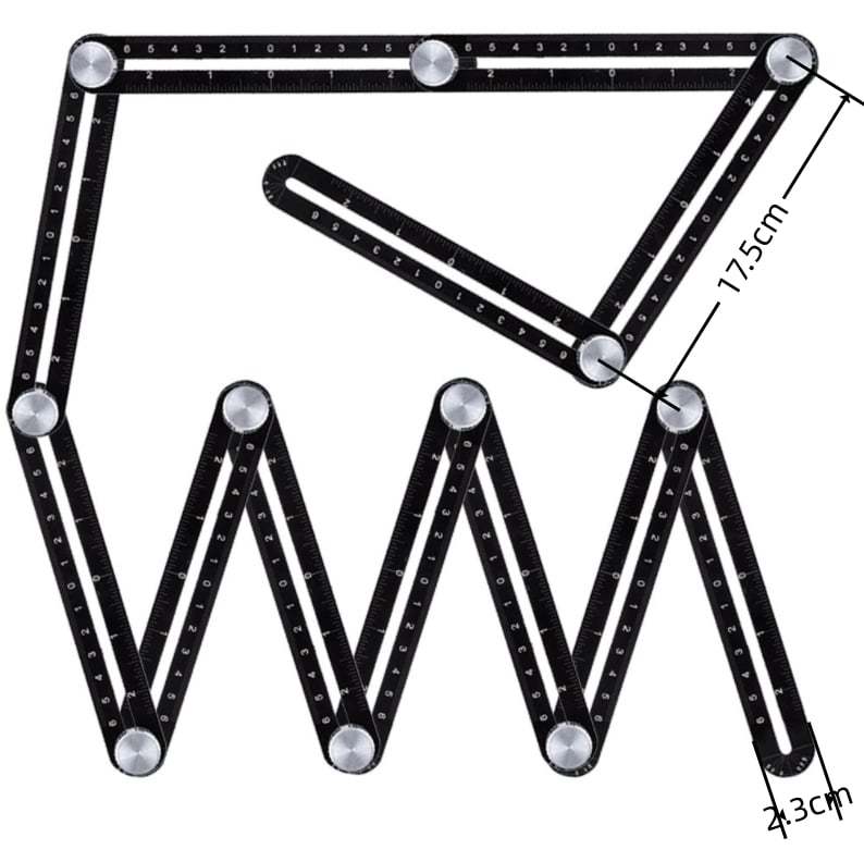 6/12-fold Multi Angle Measuring Ruler