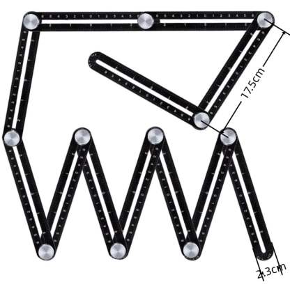 6/12-fold Multi Angle Measuring Ruler