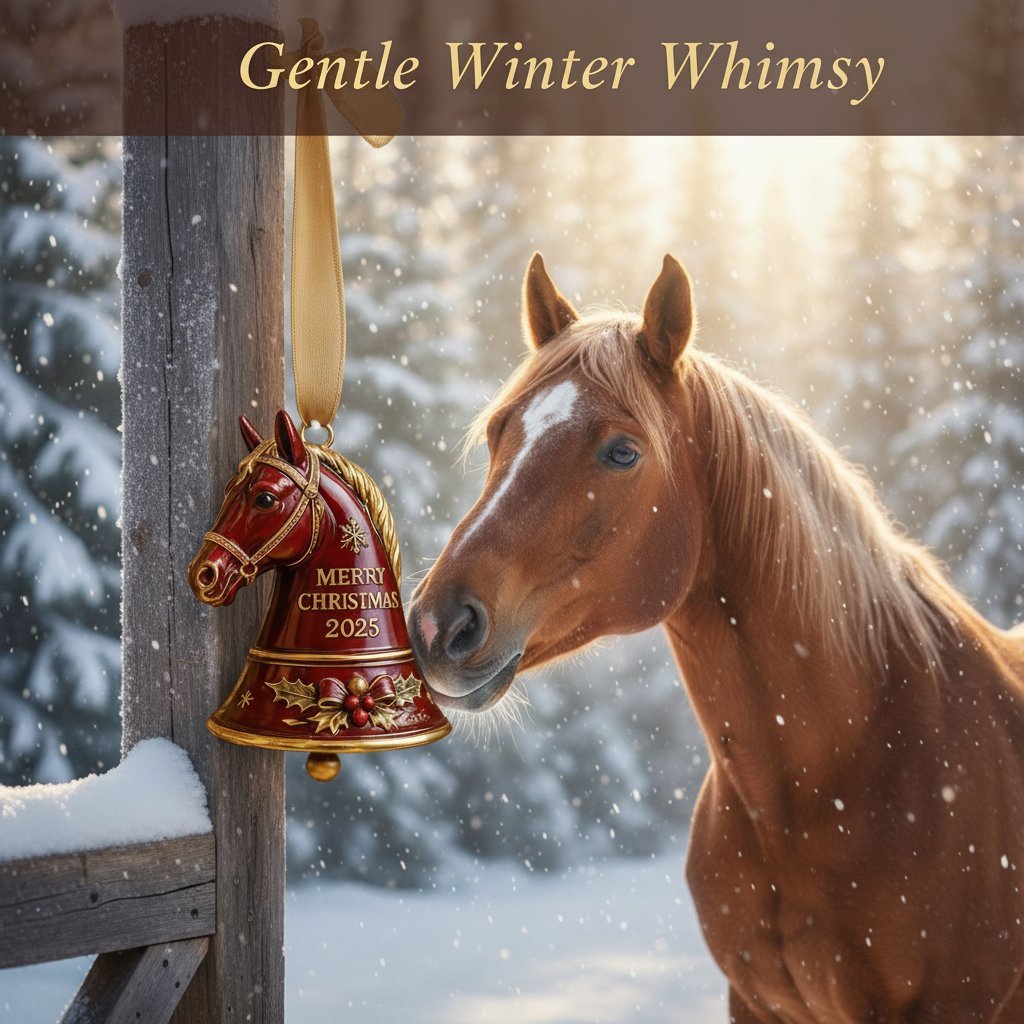 🏆49% OFF - This Week Promotions🎉Handmade Horse Bell Ornament – Merry Christmas 2025🎄