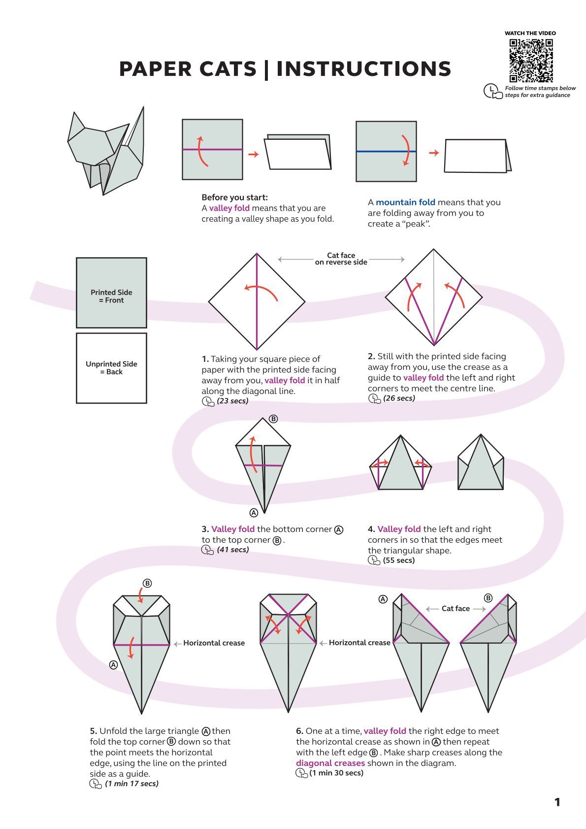 ⏰Buy More Save More😻✨Easy DIY Paper Cats Kit | Guided Lines & Instructions Included