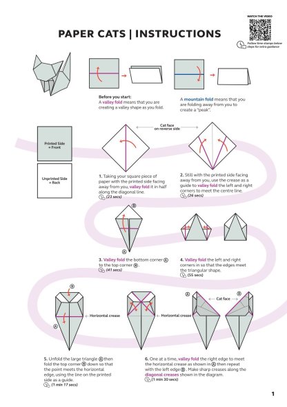 ⏰Buy More Save More😻✨Easy DIY Paper Cats Kit | Guided Lines & Instructions Included