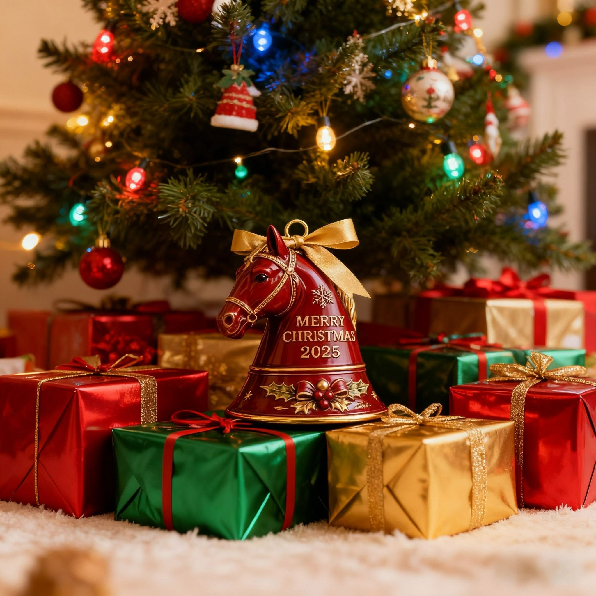 🏆49% OFF - This Week Promotions🎉Handmade Horse Bell Ornament – Merry Christmas 2025🎄