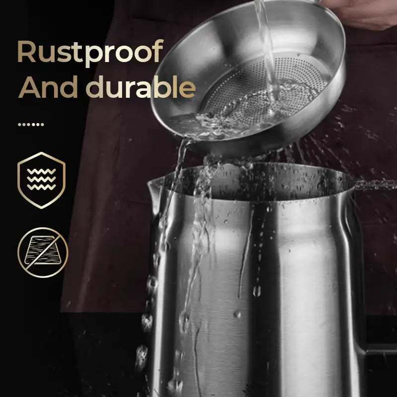 ✨2 - in - 1 304 Stainless Steel Multifunctional Oil Strainer Pot 👍