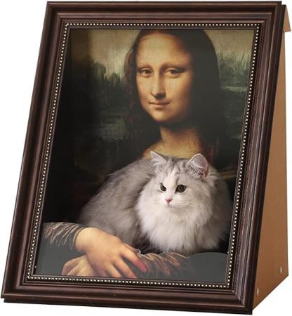 3D oil painting cat bed