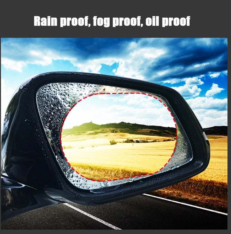 4Pcs Car Window Anti-Fog Film – Clear Vision, Safe Driving in All Weather