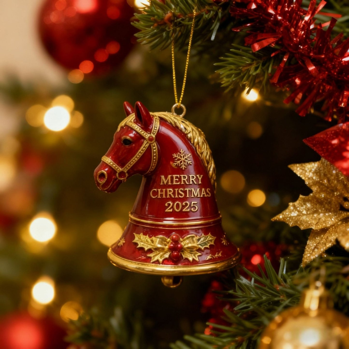 🏆49% OFF - This Week Promotions🎉Handmade Horse Bell Ornament – Merry Christmas 2025🎄