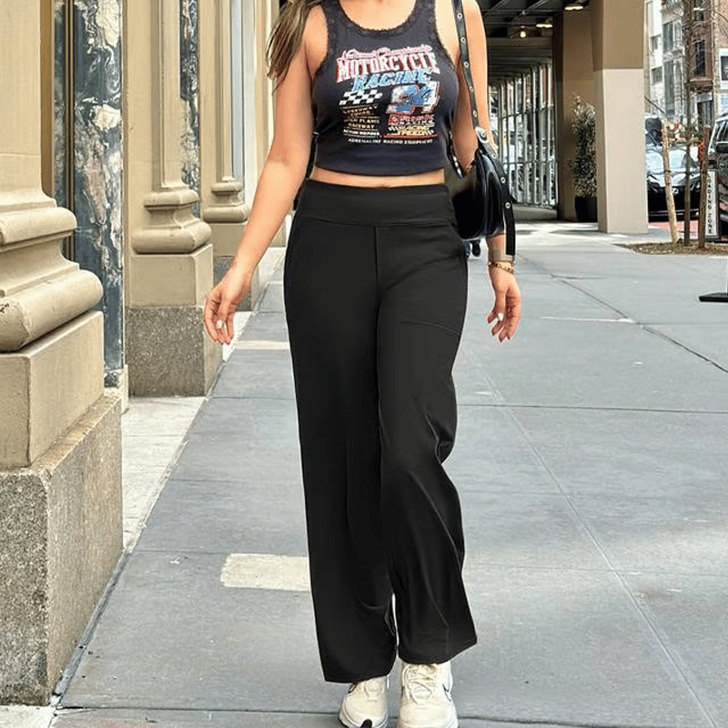 🔥Loose High-Waist Business Casual Pants Yoga Pants