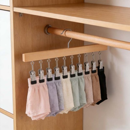 🏆 50K+ SOLD! 🌿✨PureWood Rotating Closet Organizer - Vertical Space Saver & Wrinkle-Free Storage Solution 👖