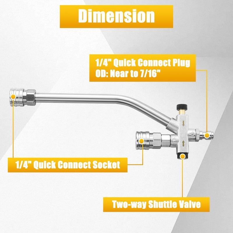 🔥LAST DAY 75% OFF - 💦2-in-1 High-Pressure Car Washer Nozzle Accessories