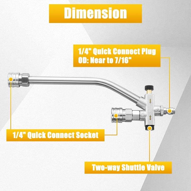 🔥LAST DAY 75% OFF - 💦2-in-1 High-Pressure Car Washer Nozzle Accessories