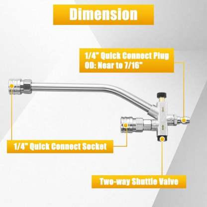🔥LAST DAY 75% OFF - 💦2-in-1 High-Pressure Car Washer Nozzle Accessories