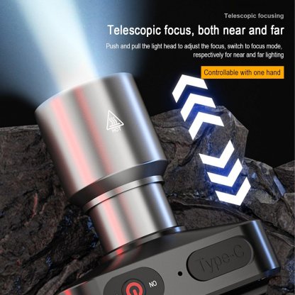 🏆Flash Sale⚡ 50K+ SOLD! Almost Gone-💥White Laser LED Headlamp – 72h Ultra Bright for Outdoors, Powerful Lighting with Rechargeable Lithium Battery