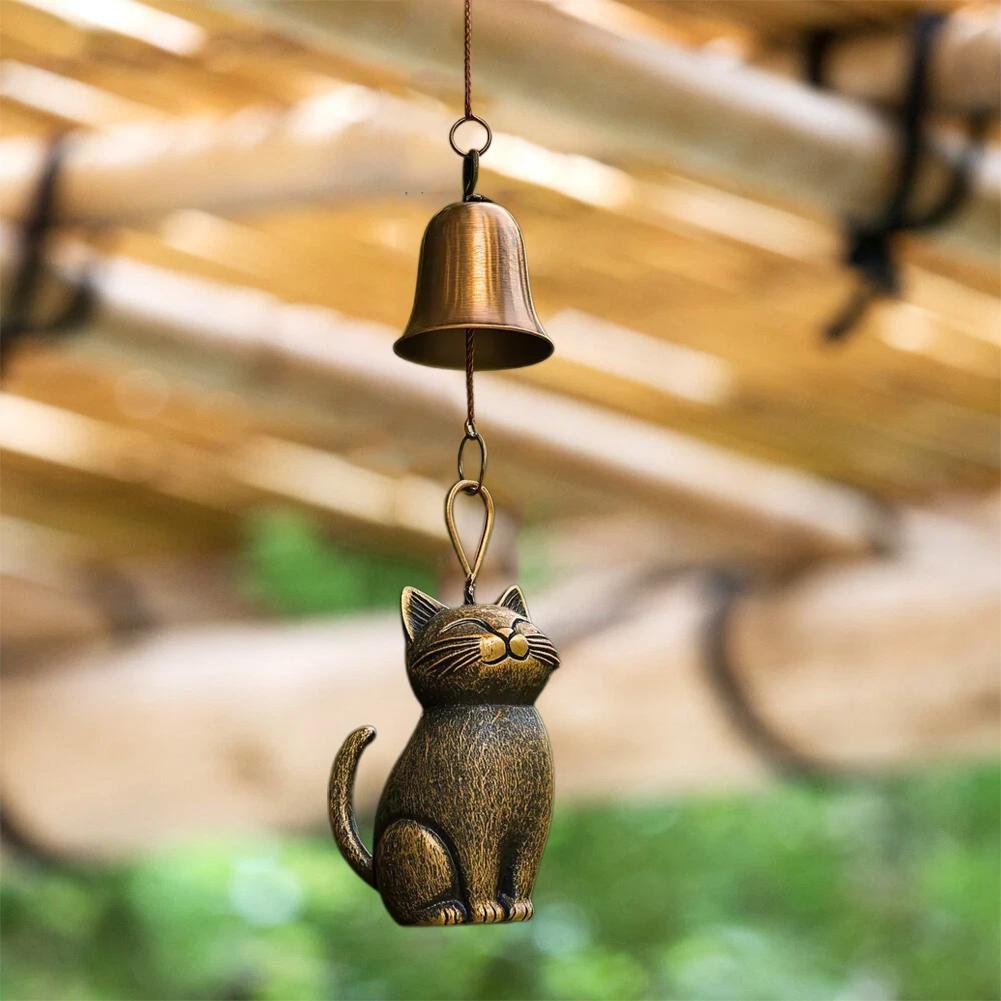 ✨LAST DAY ONLY 49% OFF🔥Handmade Retro Cat Wind Chime