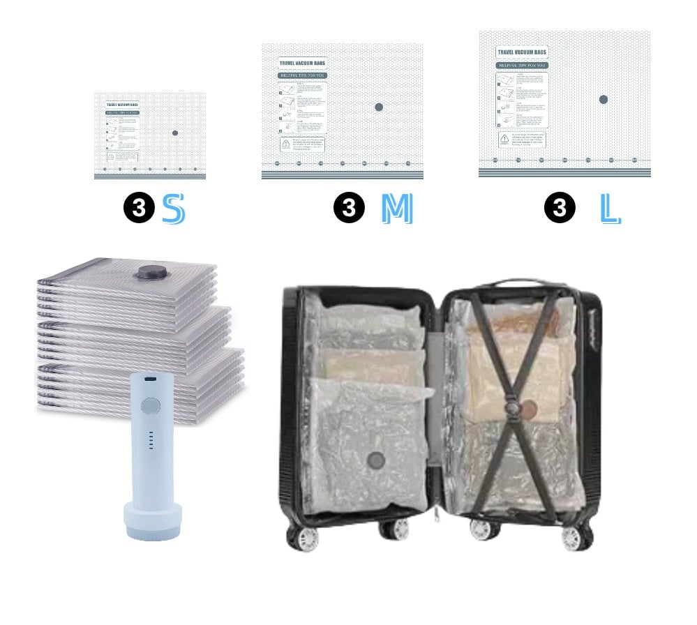 ✨Last Day 49% OFF✨X7 Cordless Travel Vacuum Bag