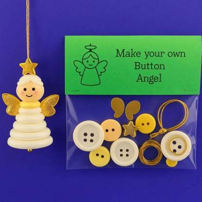 DIY Button Snowman Ornament Kit
